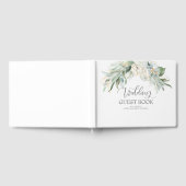 Livre D'or Mariage aquarelle bohème verdure et or (Complet)