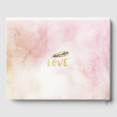 Livre d'or mariage Aquarelle Boho Plumes florales (Verso)