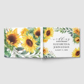 Livre D'or Mariage aquarelle moderne tournesol (Complet)
