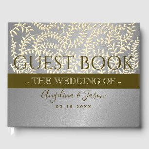 Livre D'or Mariage argent et or