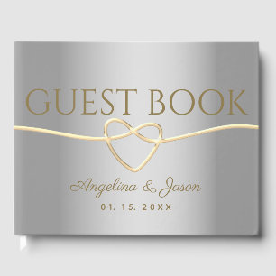 Livre D'or Mariage argent et or