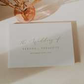 Livre D'or Mariage arrière en or et en crème