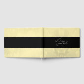 Livre D'or Mariage Arrière - plan jaune pâle (Complet)