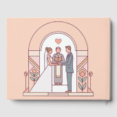 Livre D'or Mariage Art Déco de Conte de Fées (Verso)