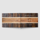 Livre D'or Mariage au ton de bois rustique (Complet)