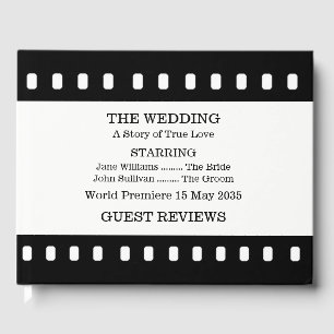 Livre D'or Mariage Avec Film Thème Guestbook
