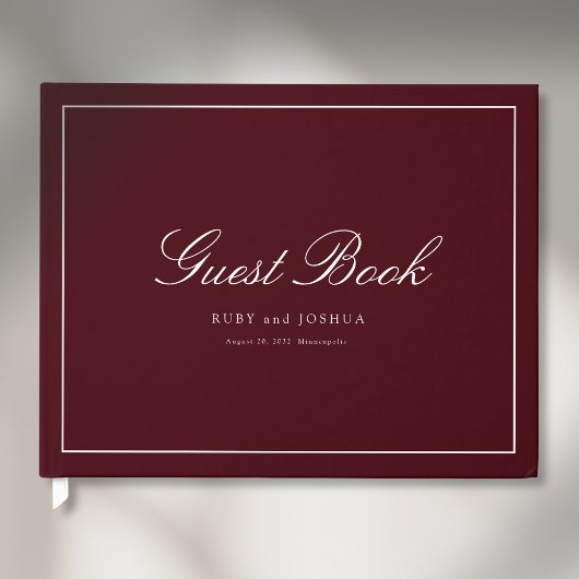 Livre D'or Mariage avec une police de caractères élégante et