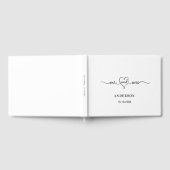 Livre D'or Mariage blanc m mme heart script moderne (Complet)