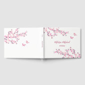 Livre D'or Mariage blanc rose cerisier (Complet)