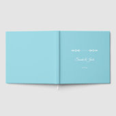 Livre D'or Mariage bleu clair et blanc moderne (Complet)