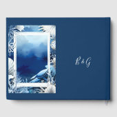 Livre D'or mariage bleu côtier (Verso)