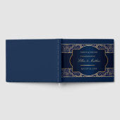 Livre d'or Mariage bleu de luxe (Complet)