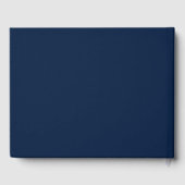 Livre d'or Mariage bleu de luxe (Verso)