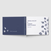 Livre D'or Mariage bleu marine classique océanique nautique (Complet)