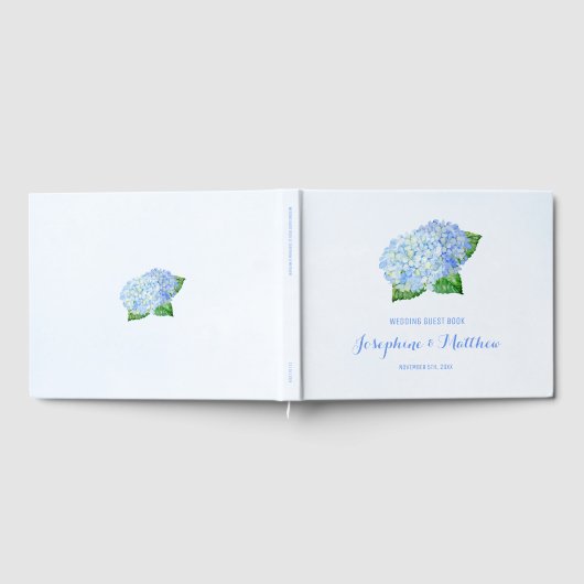 Livre D'or Mariage Blue Hydrangea (Complet)