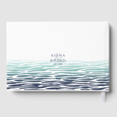 Livre D'or Mariage Blue Wave Seahorse ID836 (Verso)