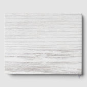 Livre d'or mariage Boho Floral Feathes Bois rustiq (Verso)