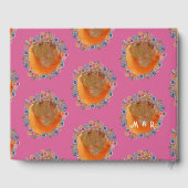 Livre D'or Mariage Boho Hot rose Fleur sauvage (Verso)