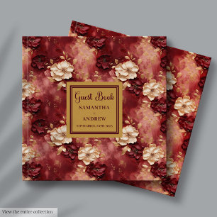 Livre D'or Mariage Boho Or Broussou Classique Bourgogne