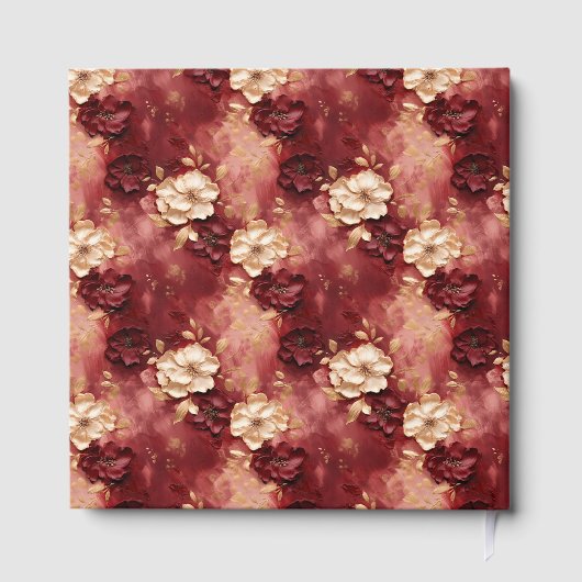 Livre D'or Mariage Boho Or Broussou Classique Bourgogne (Verso)