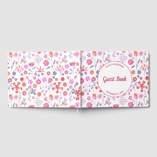 Livre D'or Mariage boho rose moderne (Complet)