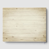 Livre d'or mariage Bois rustique Lumières à cordes (Verso)