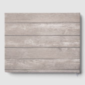 Livre d'or mariage Bois rustique Lumières à cordes (Verso)