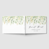 Livre D'or Mariage botanique du feuillage vert (Complet)