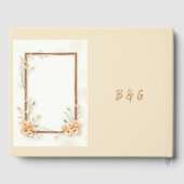 Livre D'or Mariage botanique rustique neutre (Verso)