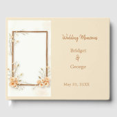 Livre D'or Mariage botanique rustique neutre (Recto)