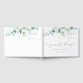 Livre D'or Mariage botanique vert et or (Complet)