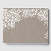 Livre D'or Mariage Burlap et Lace (Verso)