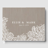 Livre D'or Mariage Burlap et Lace (Recto)