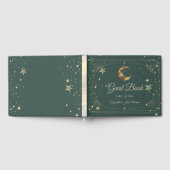 Livre D'or Mariage Cadre Lune Étoiles Célestes (Complet)