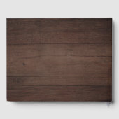 Livre D'or Mariage campagnard de Boho Rustique Floral de la m (Verso)