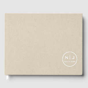 Livre D'or Mariage campagnard rustique Kraft tout simplement 