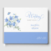 Livre D'or Mariage Campanule Bleue (Recto)