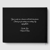 Livre D'or Mariage céleste Full Blue Moon & Stars Midnight (Verso)