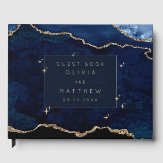 Livre D'or Mariage céleste Navy Moody