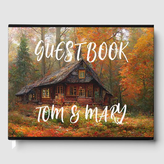 LIVRE D'OR MARIAGE CHALET RUSTIQUE (Recto)