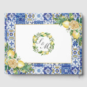 Livre D'or Mariage Chic Citron Citrus Floral Destination (Verso)
