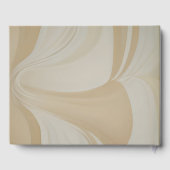 Livre D'or Mariage chinois d'art Abstrait beige (Verso)