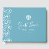 Livre D'or Mariage chinois élégant double bonheur (Recto)