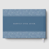 Livre D'or Mariage chinois gris bleu double bonheur (Verso)