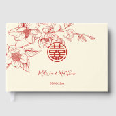 Livre D'or Mariage chinois Magnolia Cream (Recto)