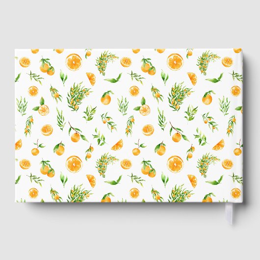 Livre D'or Mariage Citrus Oranges (Verso)