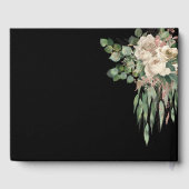 Livre D'or Mariage classique Black Peonies (Verso)