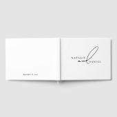 Livre D'or Mariage classique minimaliste blanc (Complet)