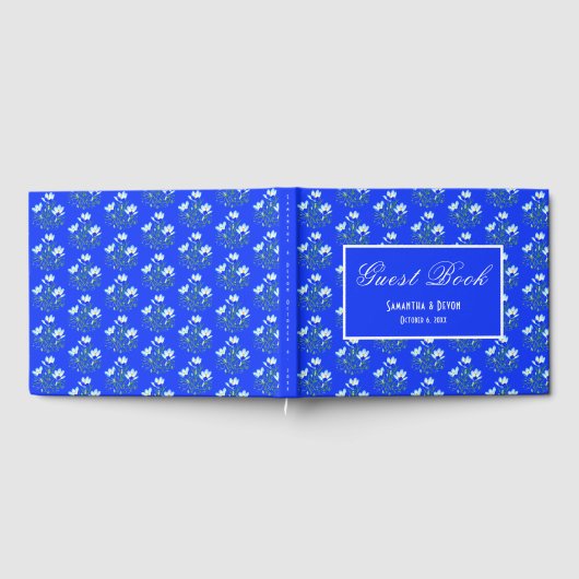 Livre D'or Mariage Crocus bleus (Complet)