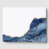 Livre D'or Mariage d'âge minimal bleu et or (Verso)